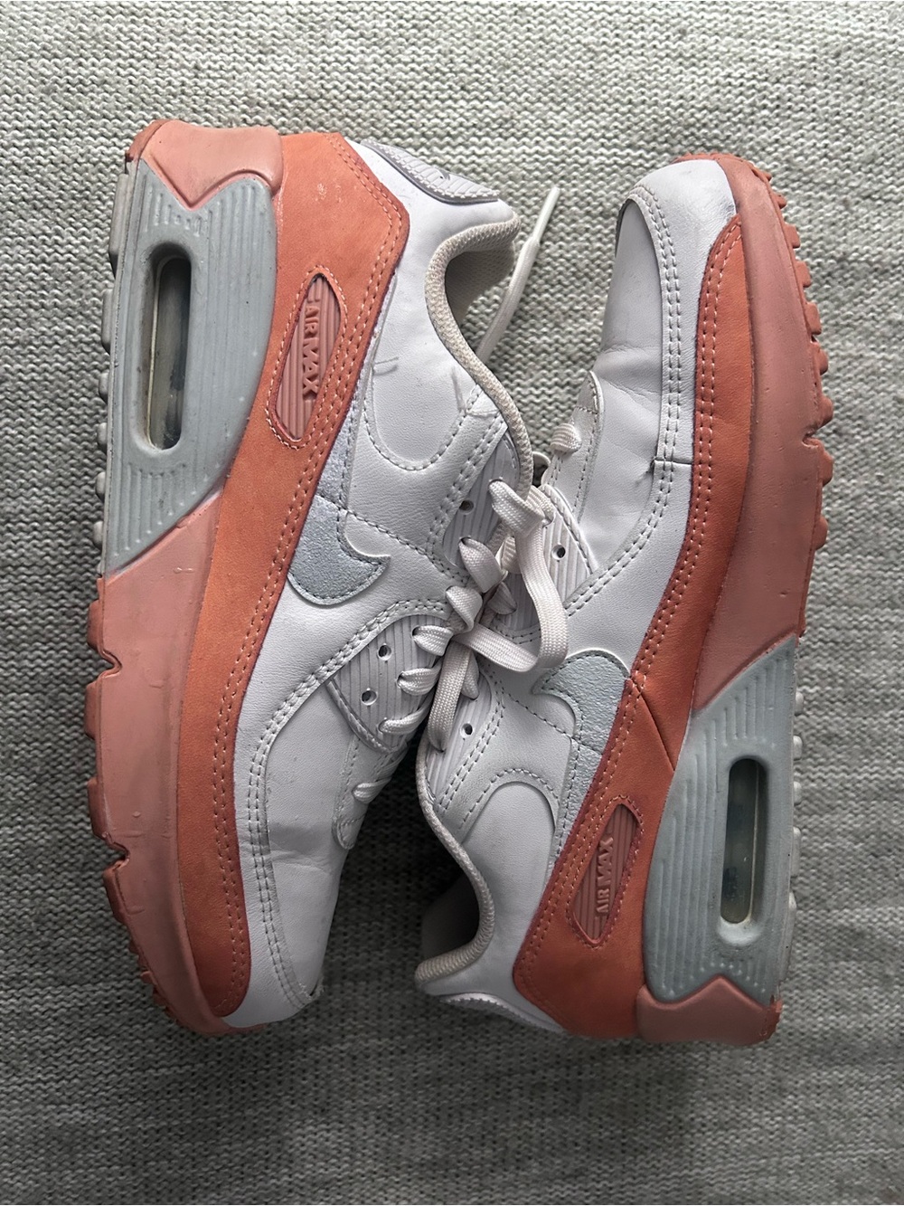 Nike Women’s Sneakers — White & Coral Pink Accents Nike air Max